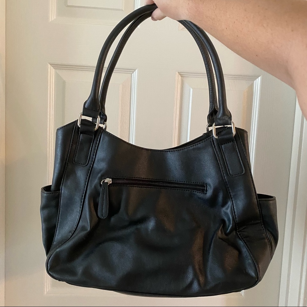 Women’s Purse Black Faux Leather - Picture 2 of 5
